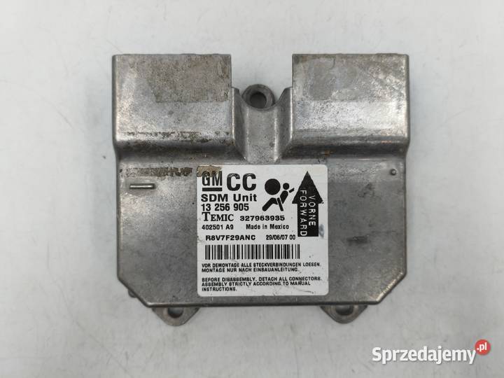 Moduł Poduszek Potwietrznych Sensor Airbag Opel Układ elektryczny, zapłon Wyszków sprzedam