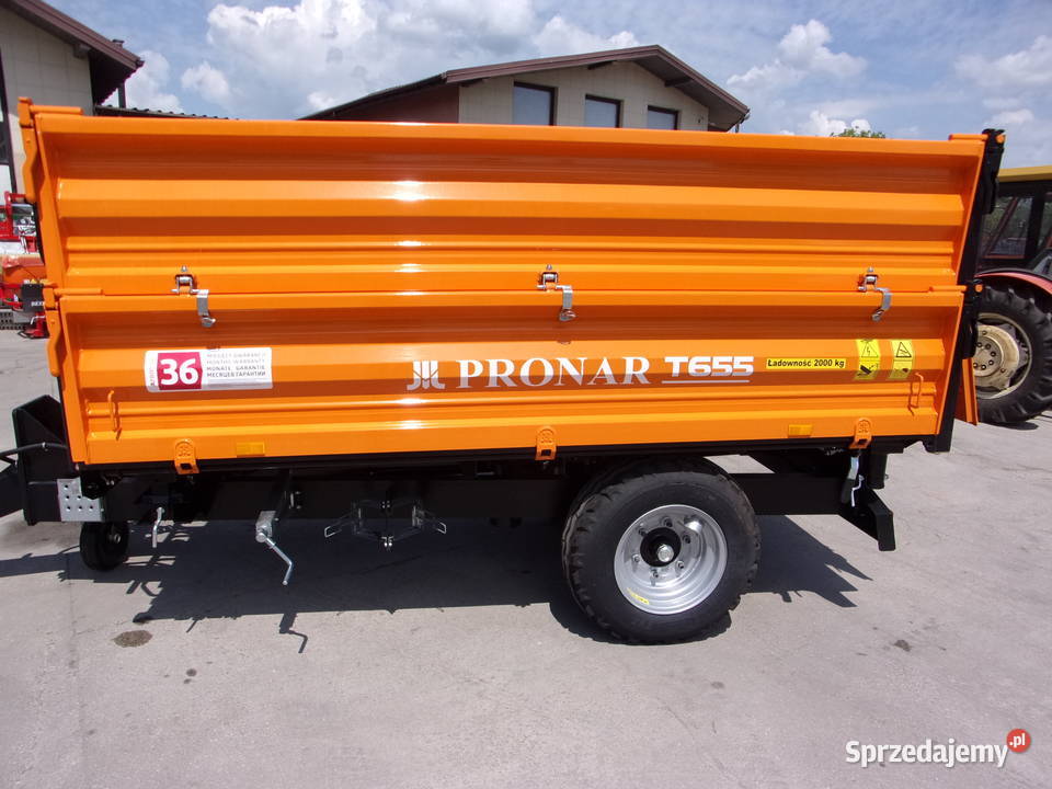 Przyczepa jednoosiowa 25tony T655 PRONAR Opoczno