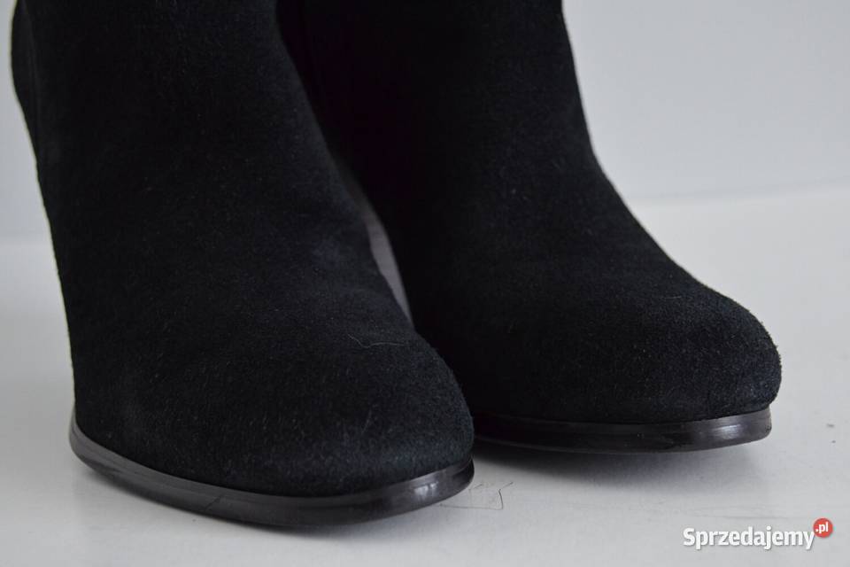 NIEBANALNIE zamszowe kozaki Sam Edelman Victoria Białystok