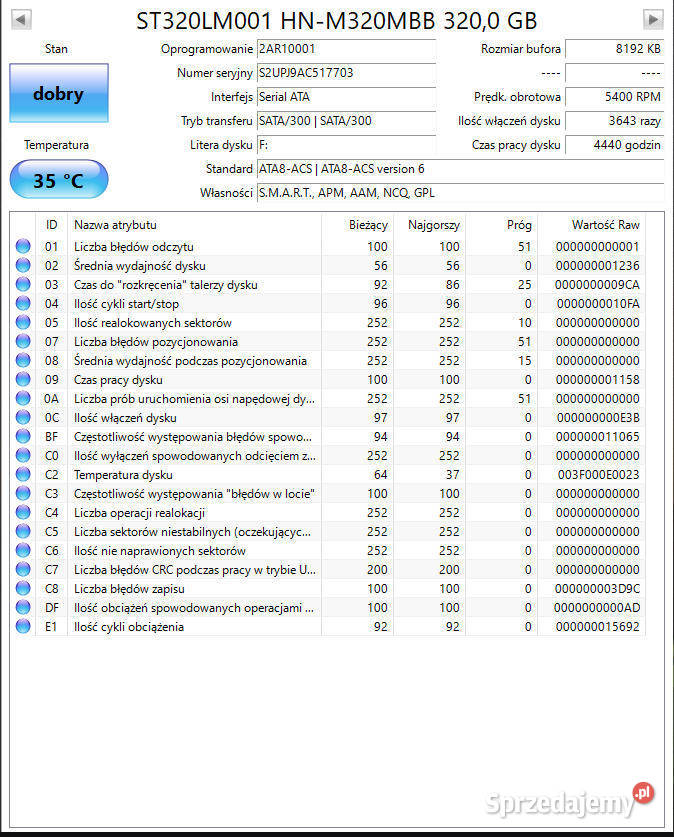 Dysk 25 120250320 GB WD Toshiba HGST Samsung do laptopa Cieszyn