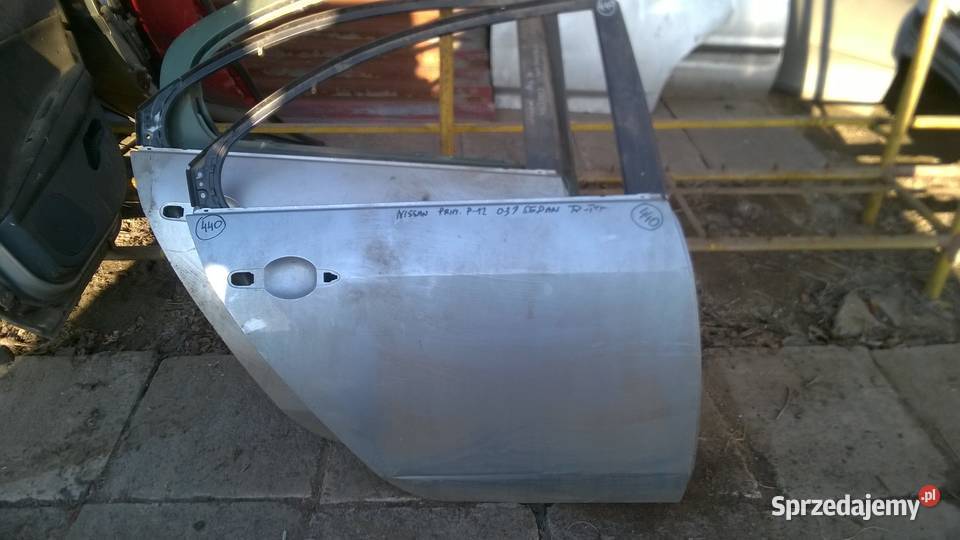 nissan primera p12 drzwi prawe tył 2003 2004 dolnośląskie Byków