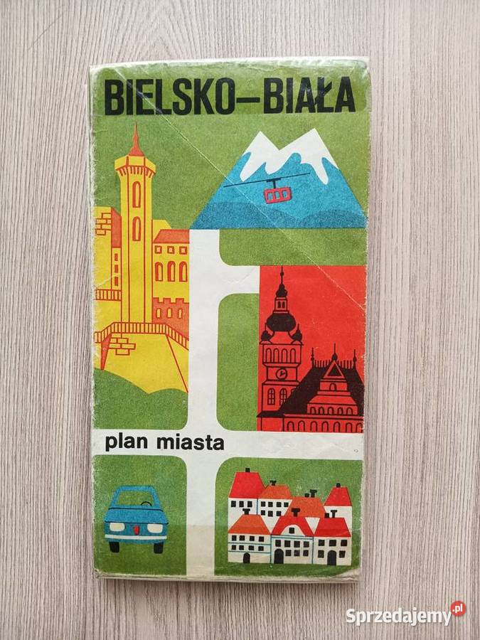 BielskoBiała plan miasta mapa PPWK PRL małopolskie
