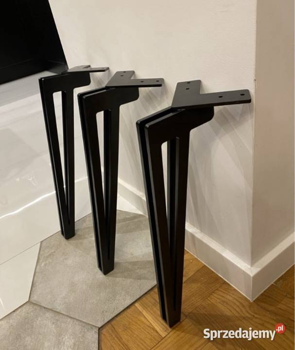 Czarne Nogi metalowe loft Stolik kawowy 40 Bochnia