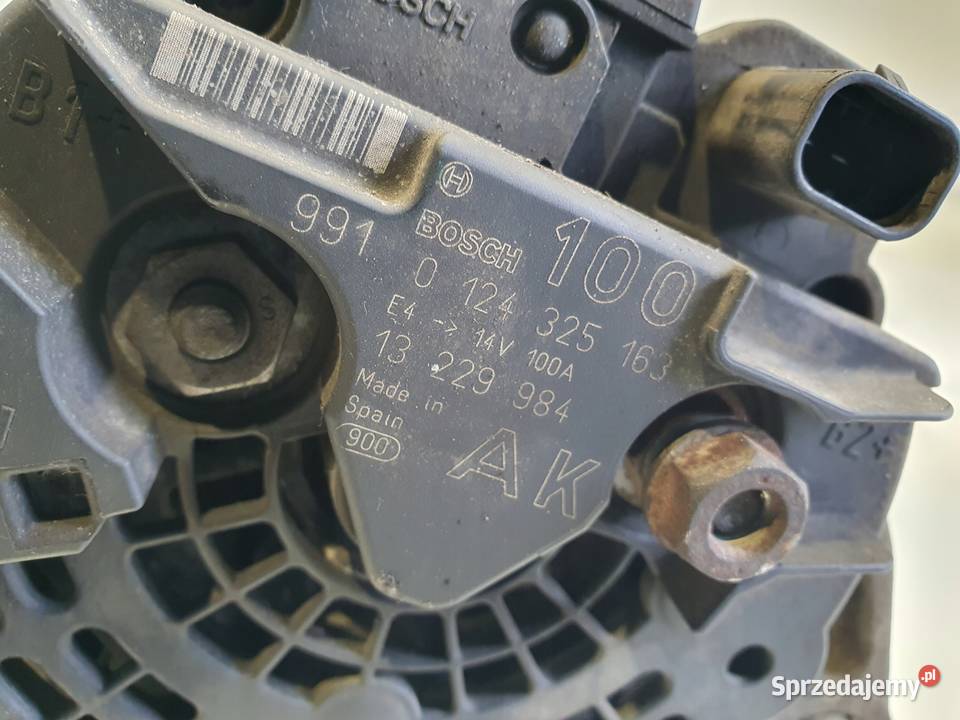 ALTERNATOR Opel Zafira B 16 16V bosch 100A lubelskie Rudka