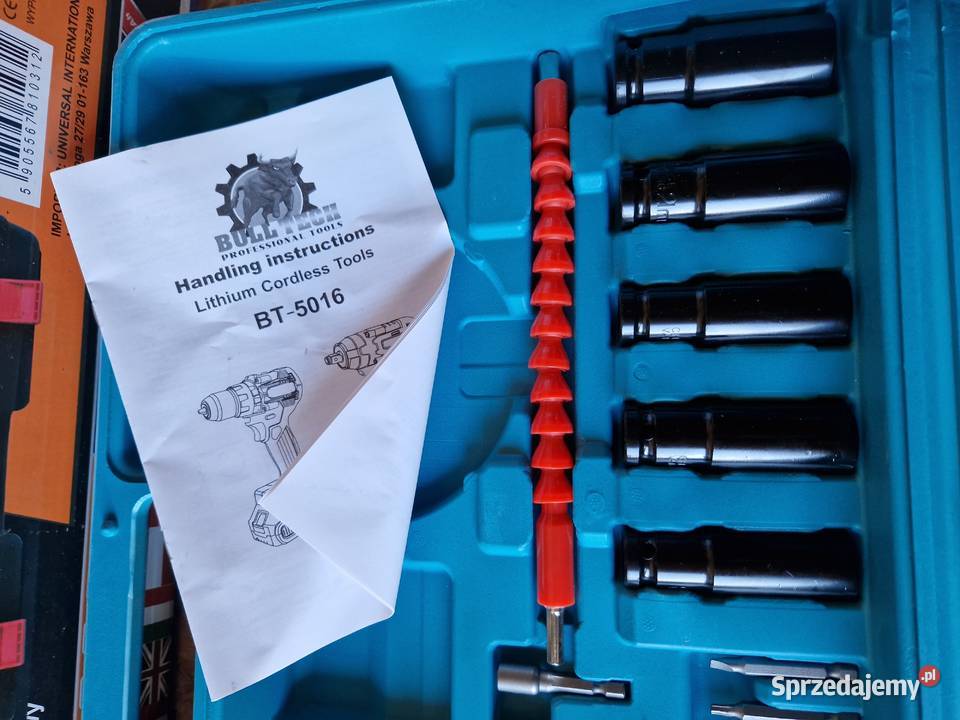 Zestaw narzędzi aku WKRĘTARKA KLUCZ UDAROWY Głogowa