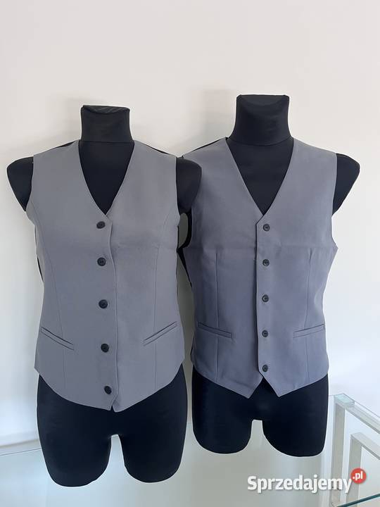 Kamizelki kelnerskie jasny grafit różne rozmiary Biznes i Przemysł Wrocław