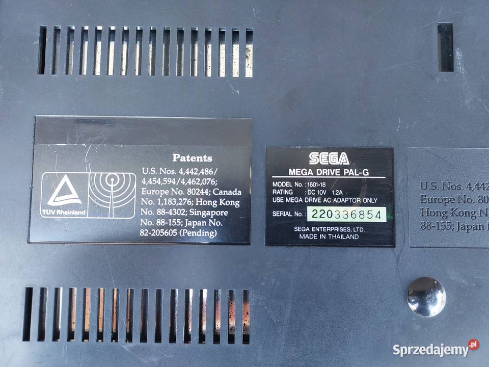 Stara konsola do gier Sega Mega Drive 160118 Tczew
