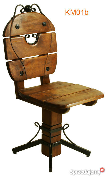 Drewniane krzesła ogrodowe pub bar restauracja drewno Zielonka