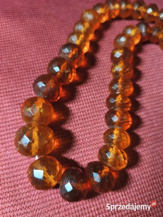 Naszyjnik Bursztyn Fasetowany antyk podlaskie Białystok