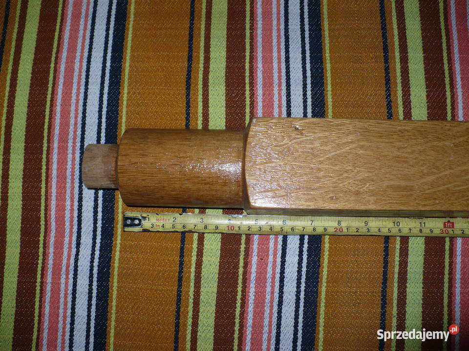 Noga słupek dębowy na stolik kwietnik stojak Lubin