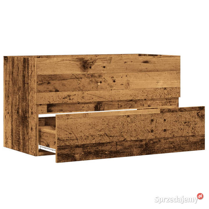 Szafka pod umywalkę stare drewno 90x385x45 mazowieckie Warszawa