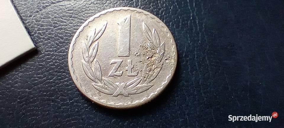 Stare monety 1 złoty 1957 destrukt PRL Polska Numizmatyka podkarpackie Lesko