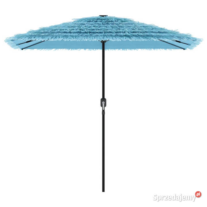 Parasol ogrodowy na stalowym słupku niebieski Warszawa