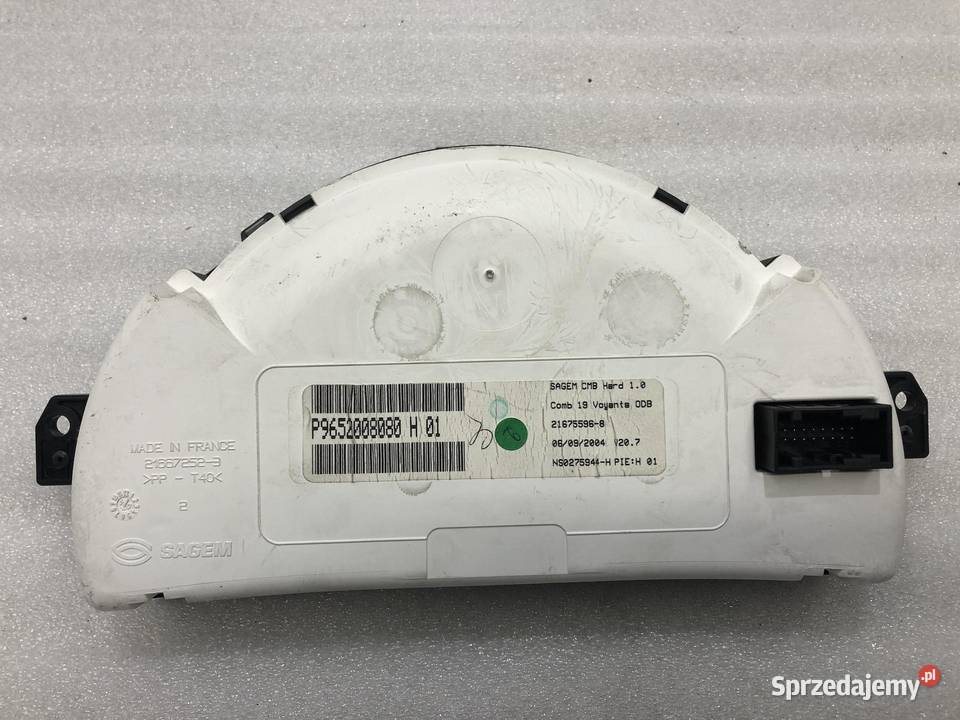 LICZNIK ZEGARY CITROEN C2 P9652008080 EU osobowe wielkopolskie