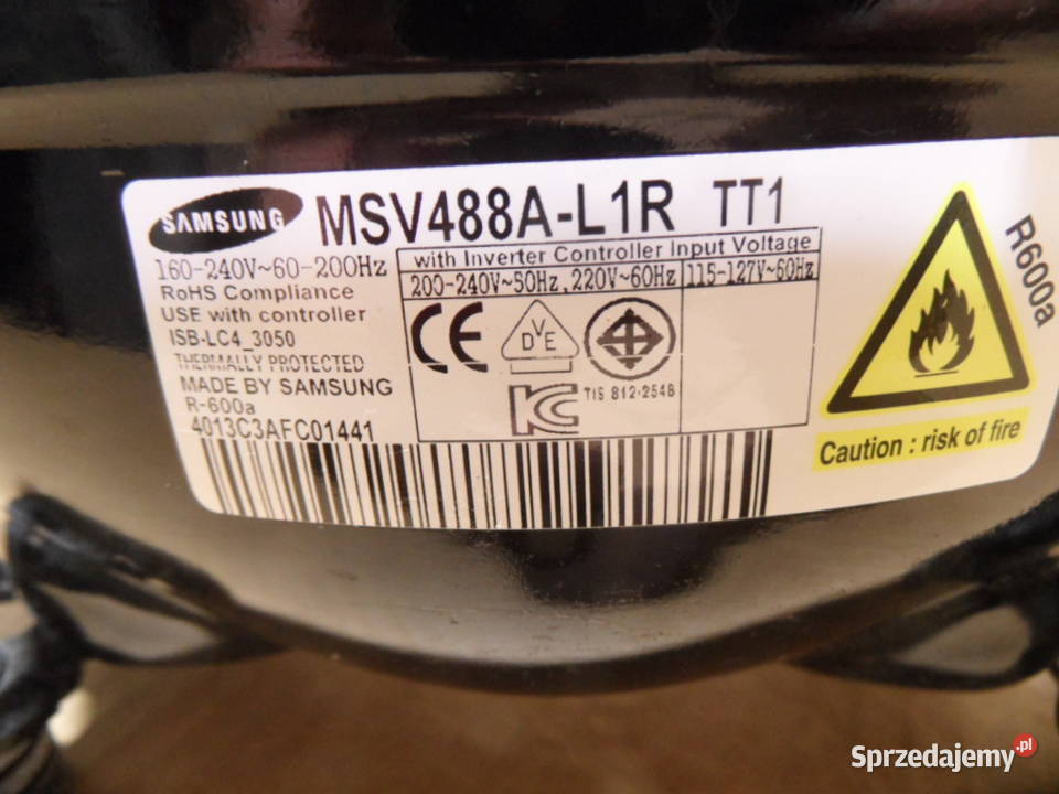 agregat sprezarka lodowki samsung Radlin