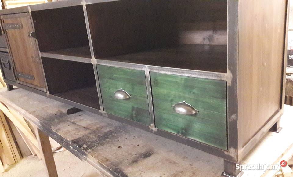 Komoda industrialna TVSzafka RTV loft 40cm