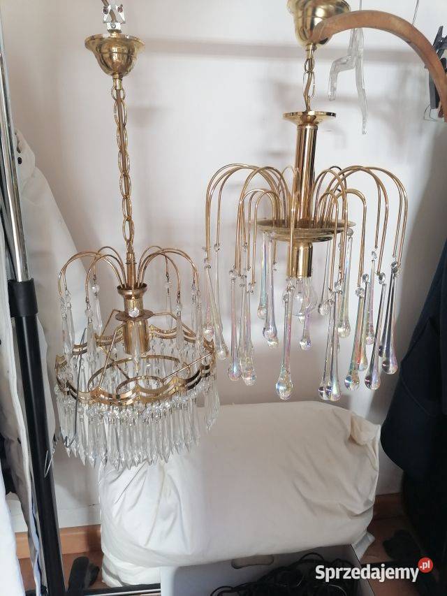 Zyrandol włoski art deco lata 70 te Tarnów