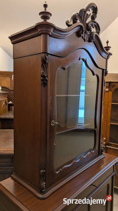 Piękny zabytkowy kredens mahoniowysklep Dąbrowa Dąbrowa Górnicza