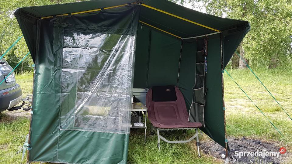 Komplet na wyjazdy wędkarskie przyczepa z Łódź sprzedam