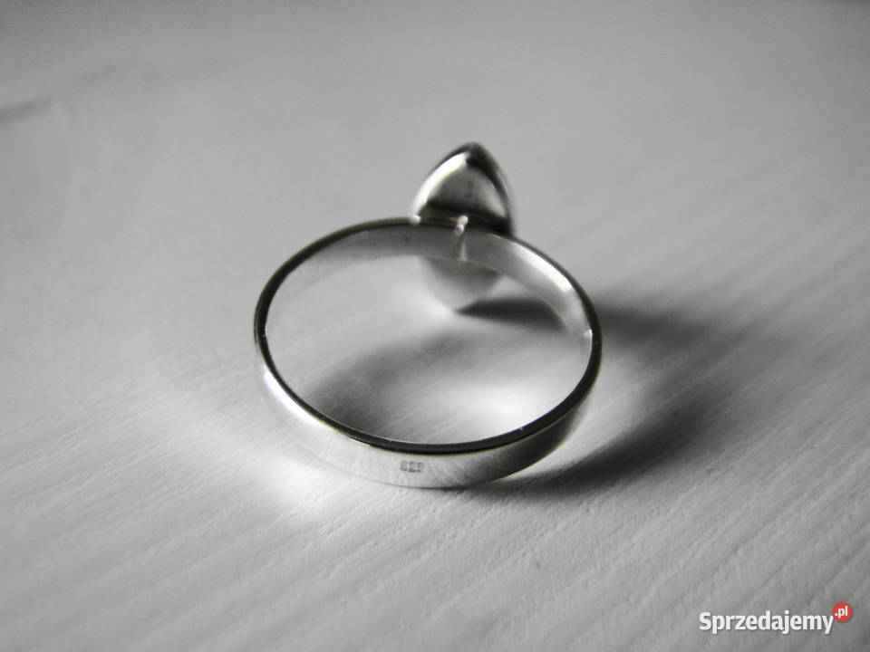 Pierścionek srebro i hematyt mazowieckie Warszawa