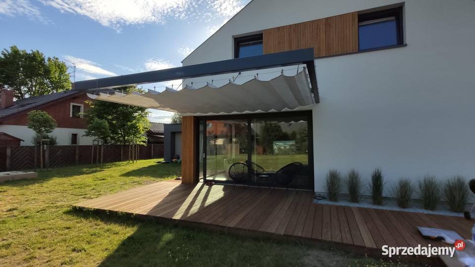 Artbegstudio Pergotenda zadaszenie tkaninowe