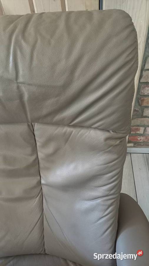 Fotel skórzany rozkładany relax na pilot HUKLA zachodniopomorskie Gawroniec