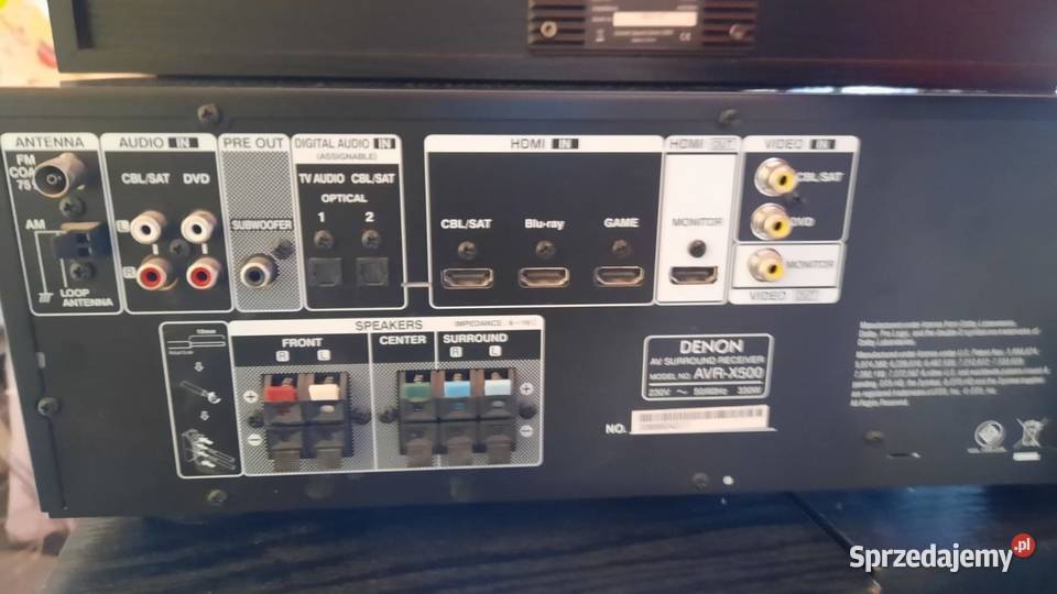 Kino domowe Denon AVR X500 głośniki Eltax Żodyń