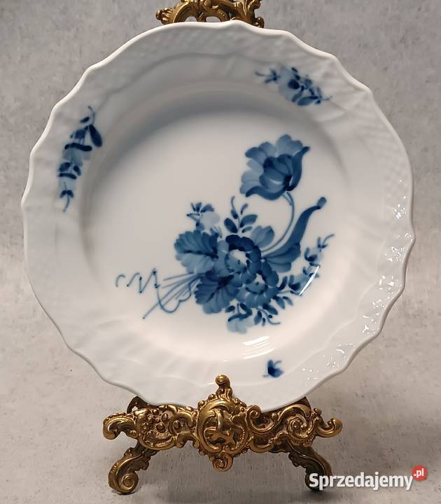 ROYAL COPENHAGEN Filiżanka Blue Flower Trio Porcelana i szkło sprzedam