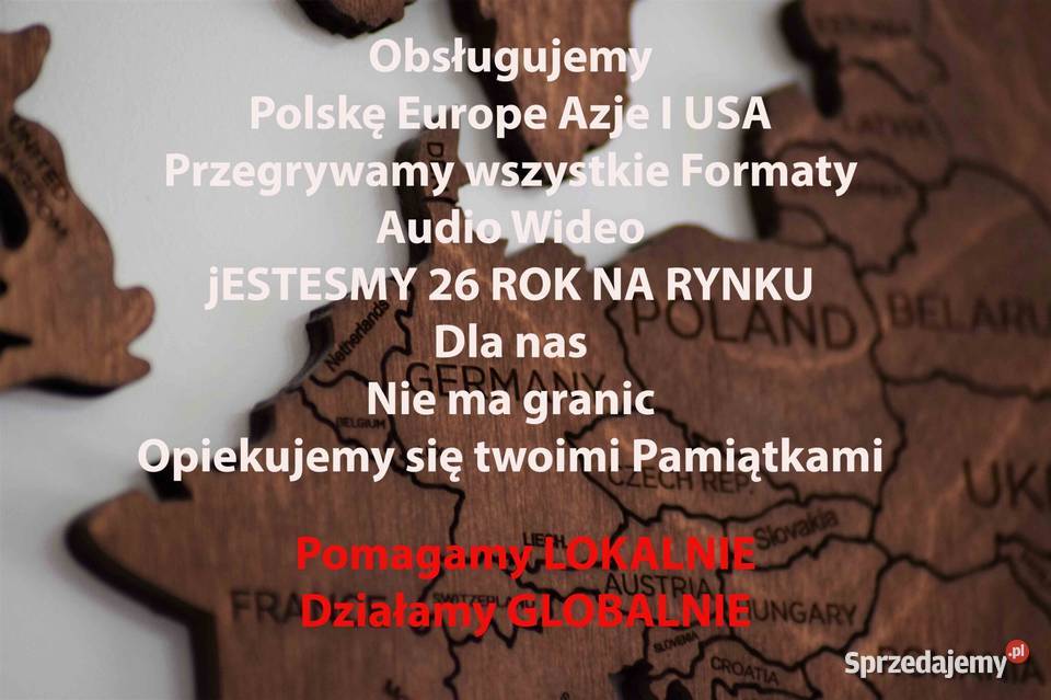 Przegrywanie VHS miniDV Hi8 filmów 8mm 1023 7dni