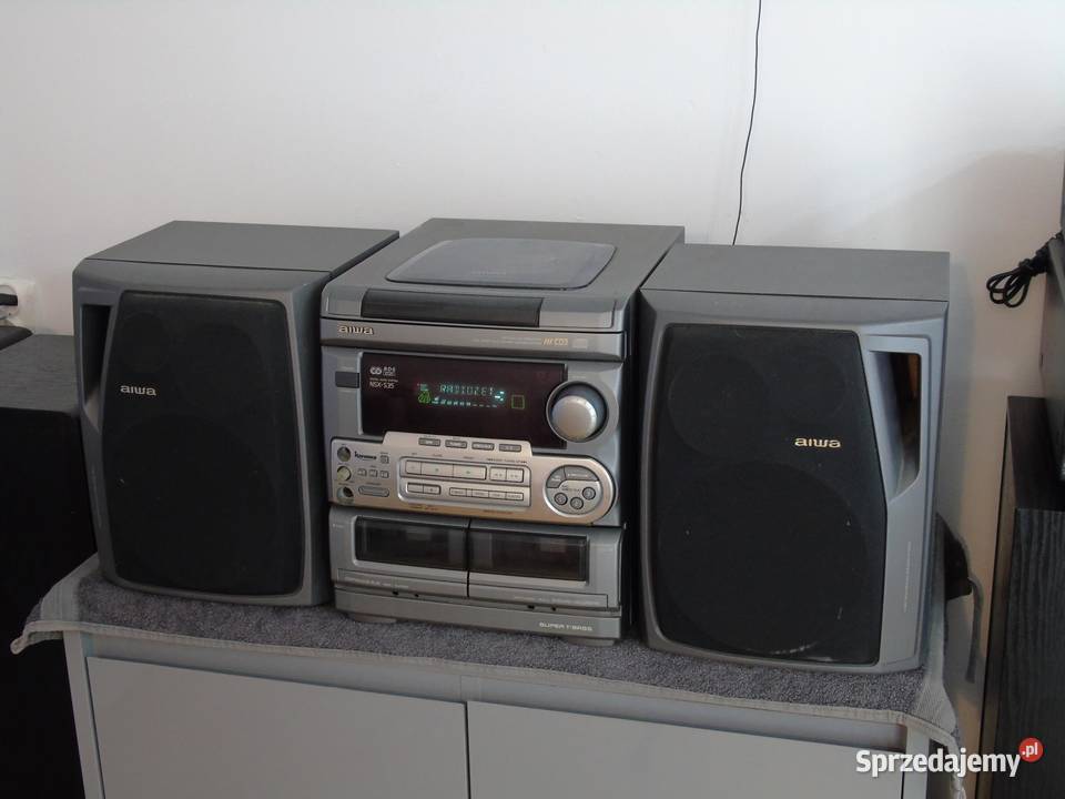 Wieża Aiwa kolumny RDS AUX CD 110 wat WYSYŁKA Wieże i miniwieże Jasło