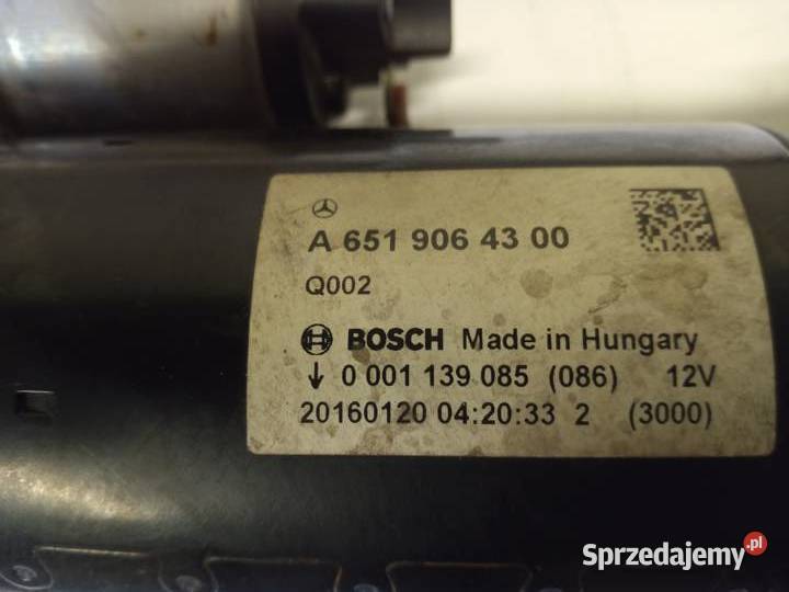 MERCEDES W212 22CDI Rozrusznik A6519064300 osobowe Bydgoszcz