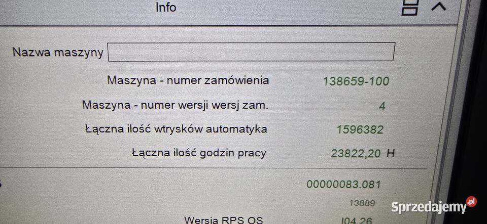 Wtryskarka Batenfeld Korpele sprzedam