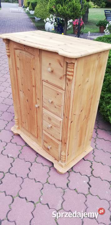 Komoda stylowa drewniana szafka sosnowa Komody Garwolin