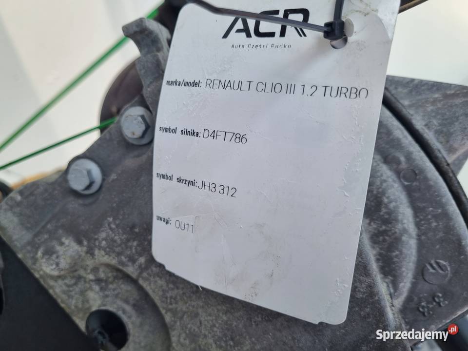 SILNIK Renault Clio III 12 TCE TURBO 103 ładny osobowe Janów