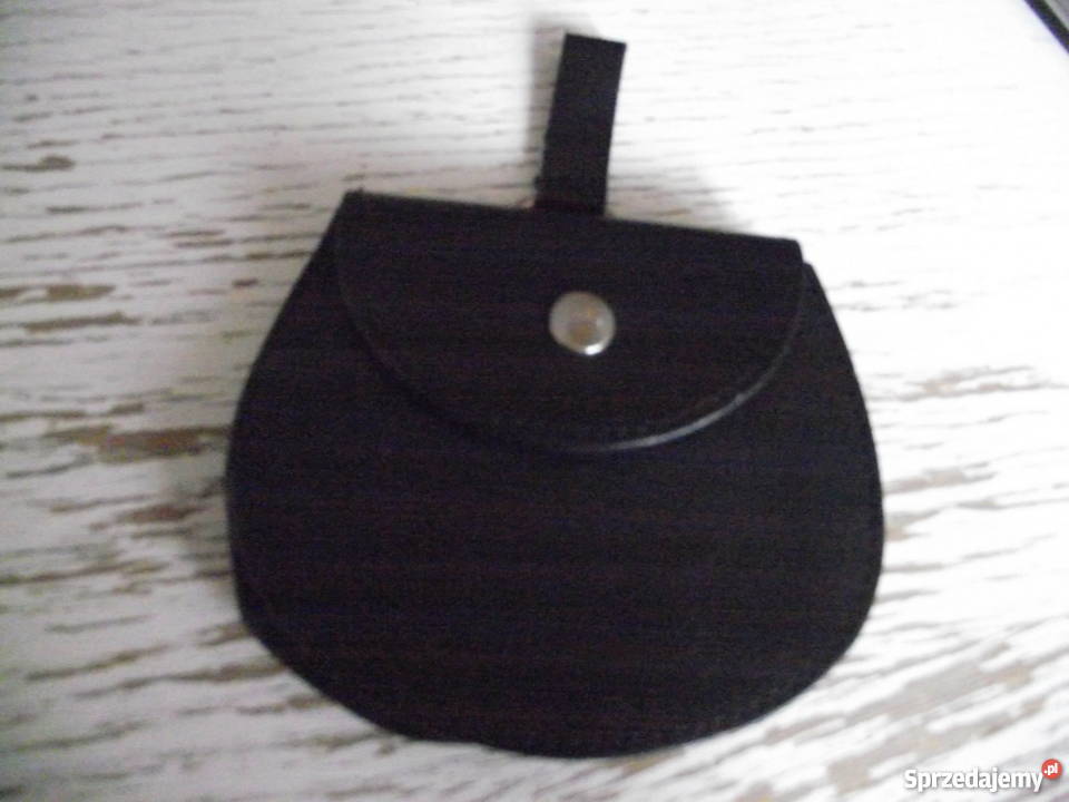 CZARNY SKÓRZANY PORTFEL DO PASKA Piła sprzedam
