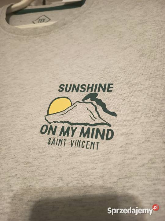 Męska Koszulka TShirt z Nadrukiem Młodzieżowa Na czarny Suwałki sprzedam