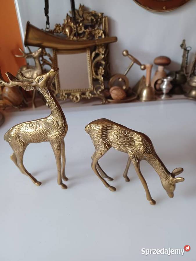 Sarenka I jelonek z mosiądzu Poznań sprzedam