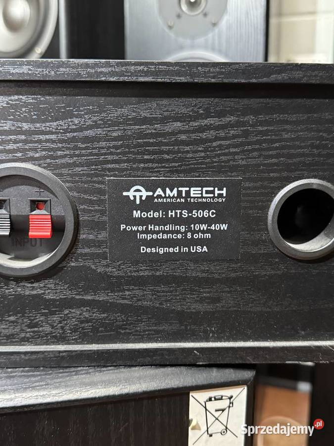 Zestaw głośniki kolumny AMTECH 61 czarne śląskie Świętochłowice