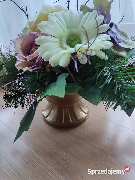 Kompozycja kwiatowa na grób wiązanka na cmentarz Sosnowiec