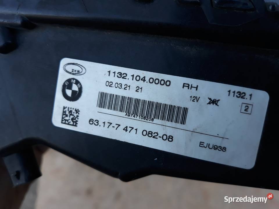BMW G07 F45 F46 LIFT LCI HALOGEN PRAWY PRZÓD halogeny