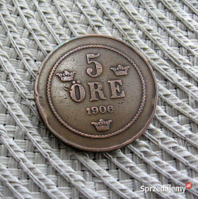 Szwecja 5 Ore 1906r