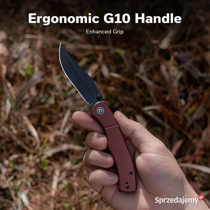 Nóż składany Civivi Clingman Burgundy G10 Black Warszawa