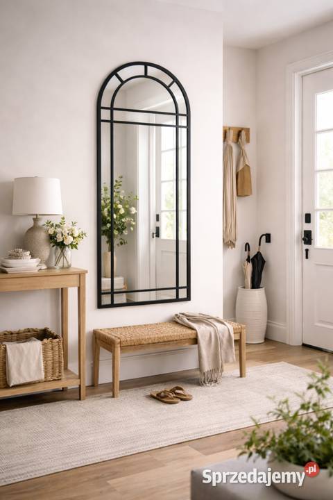 Czarne lustro loftowe Loftino 119x48 Golkowice