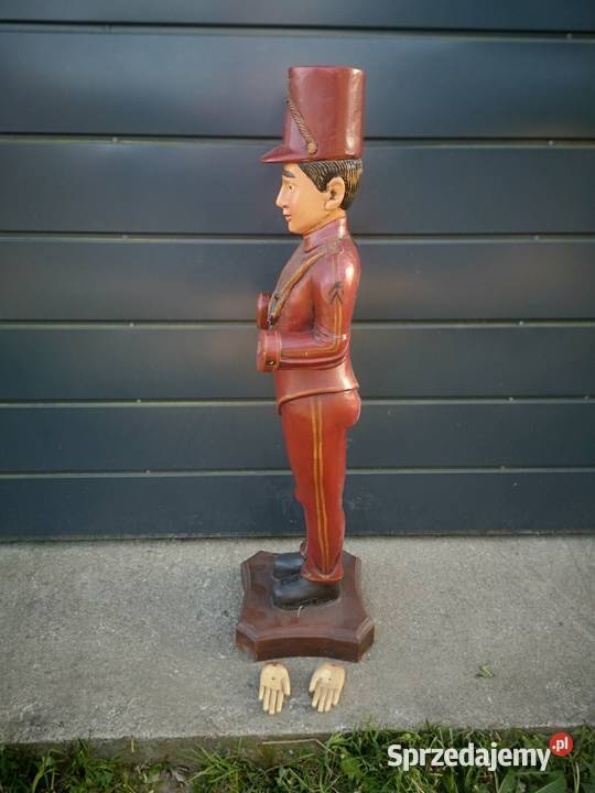 Drewniana statua figurka lokaja łódzkie