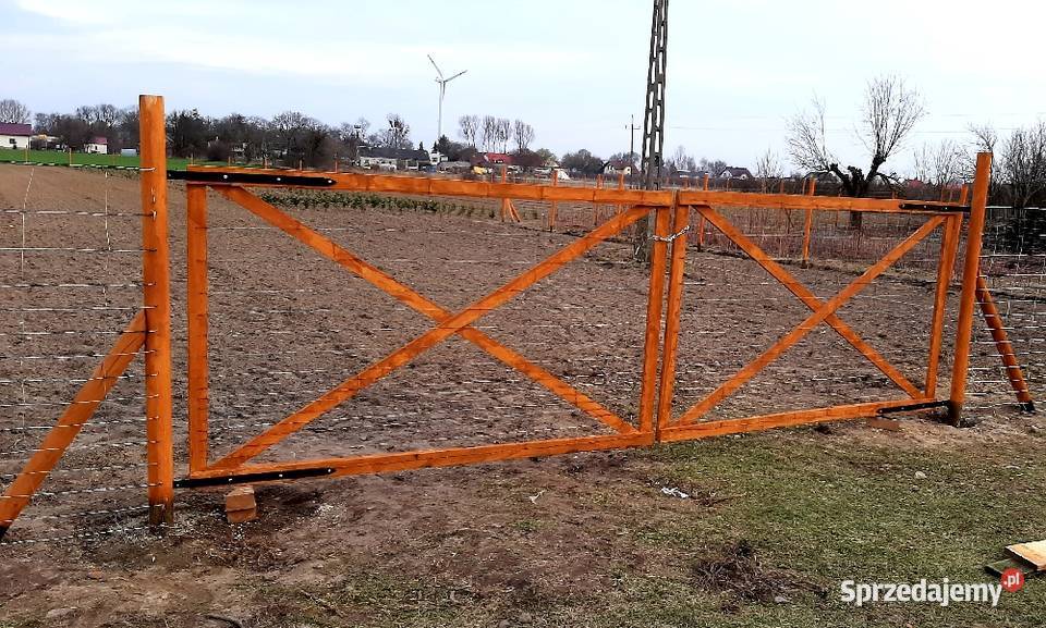 Brama tymczasowa budowlana techniczna drewniana Głogów