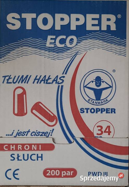 Zatyczki stopery do uszu PWD III ECO 2000 par Pozostałe