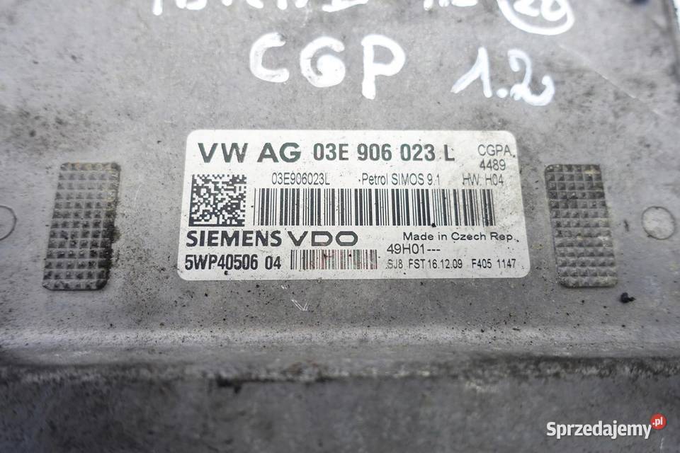 Seat Ibiza IV 12 12V STEROWNIK SILNIKA Układ elektryczny, zapłon Janów
