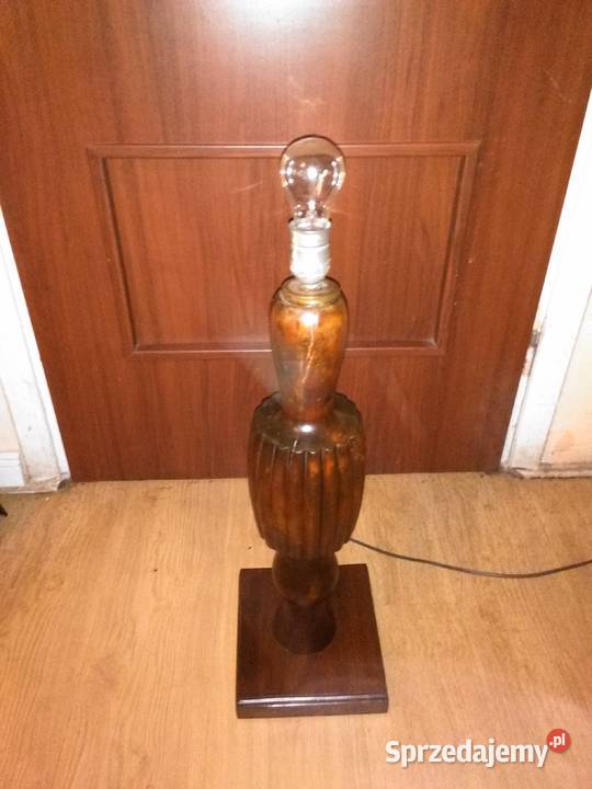 Lampa z przepięknym abażurem odcienie brązowego śląskie Katowice