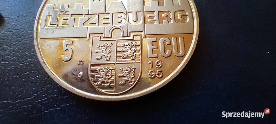 Stare monety 5 ECU 1995 Luksemburg Lesko