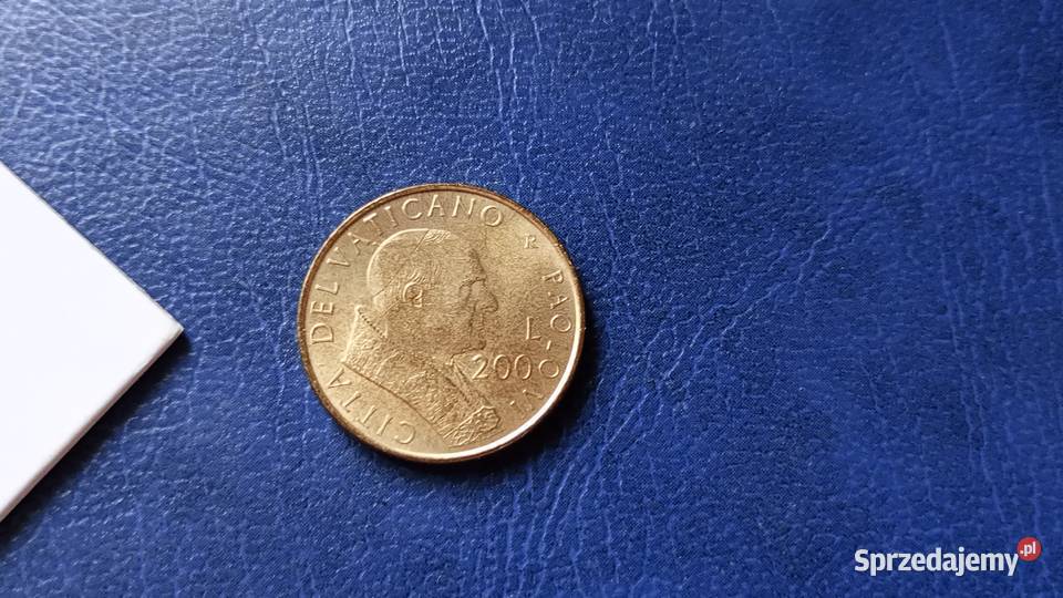 Stare monety 200 lir 2001 Watykan sprzedam